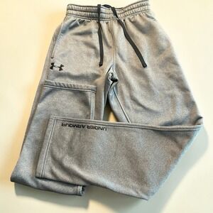 Mens Under Armour Storm Fleece Sweatpants Gray Small ColdGear Loose Pockets